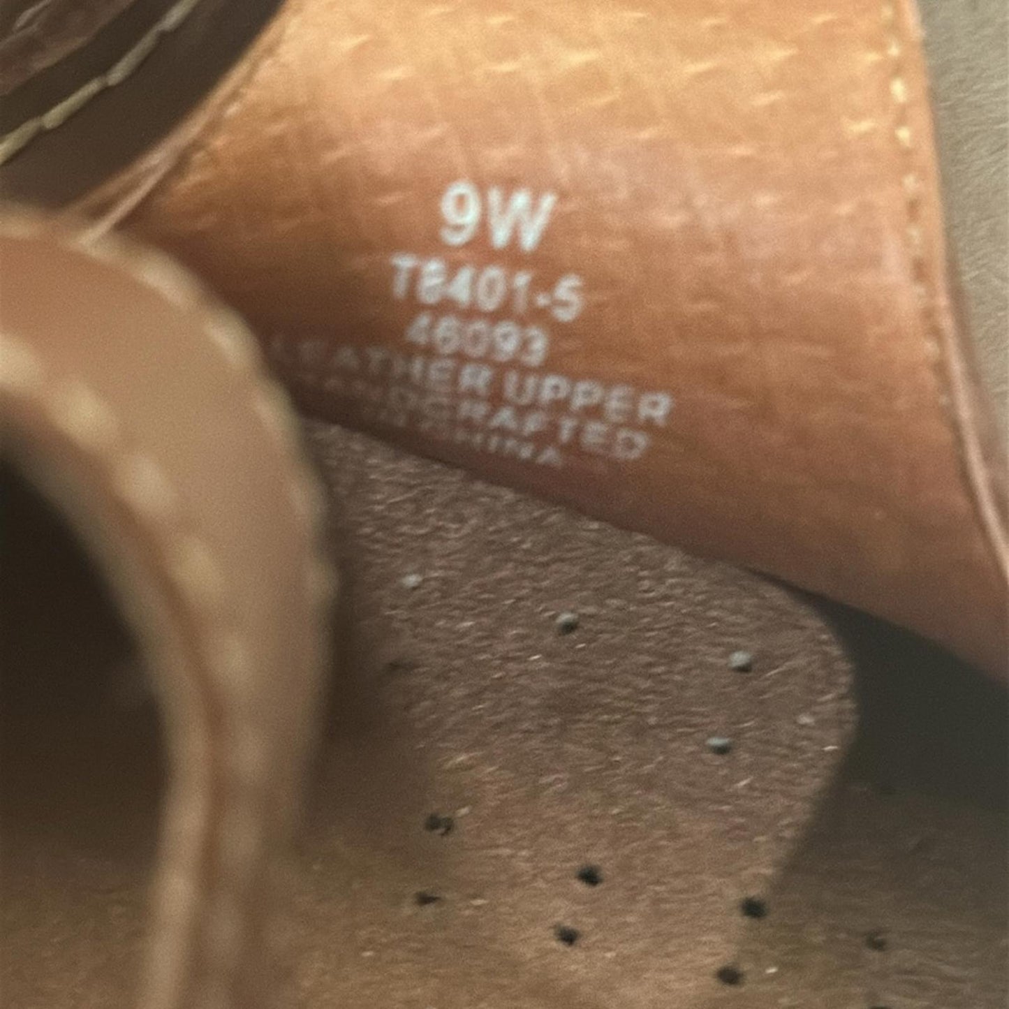 DEXTER women’s 9 brown leather Mary Jane t-strap loafers fisher man sandal