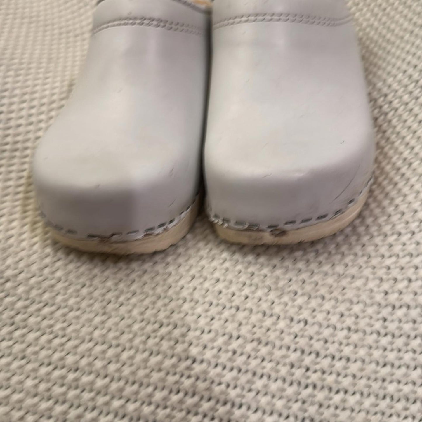 Women's white Swedish clogs size 39