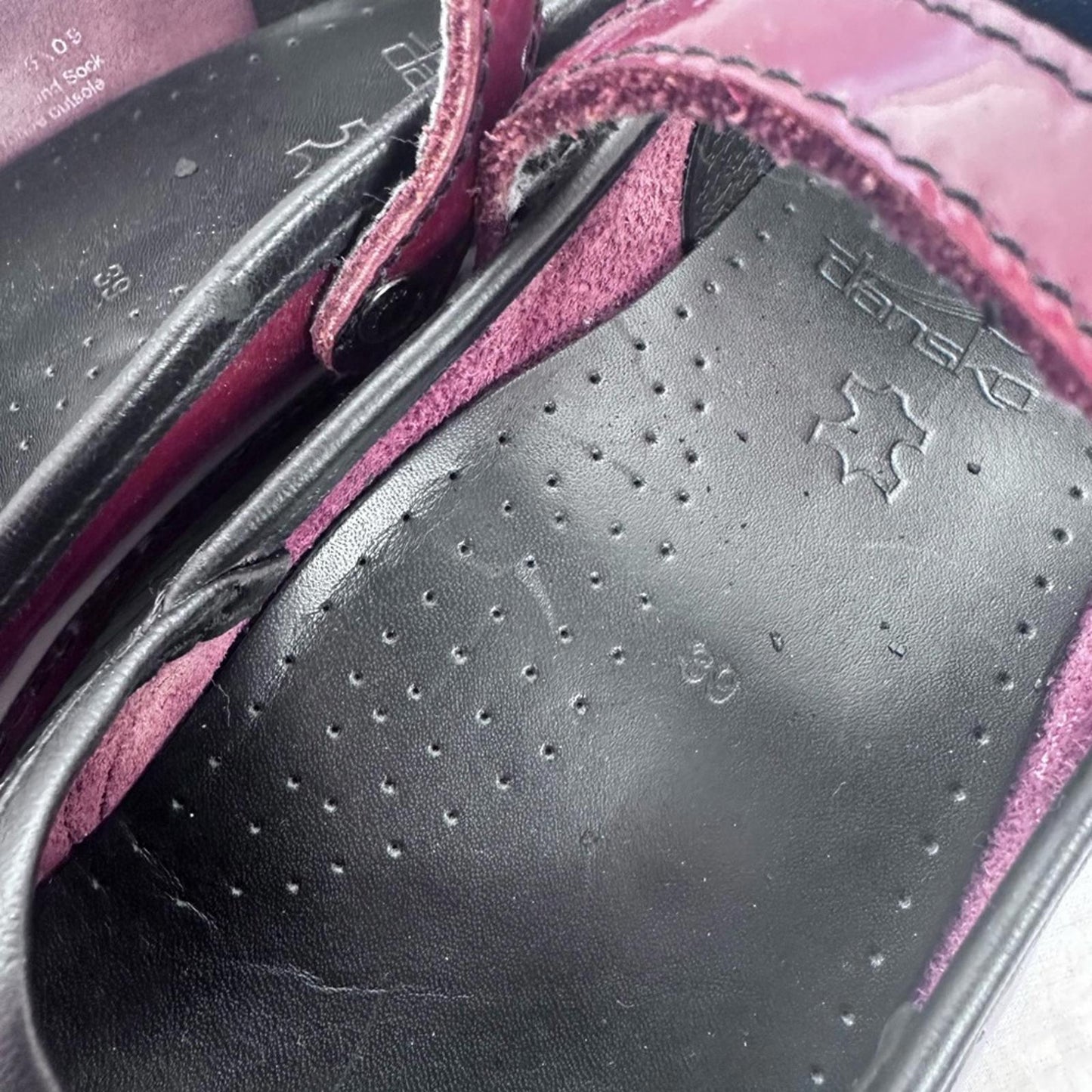 DANSKO, Women's Burgundy Mary Jane Shoes, Sz 39