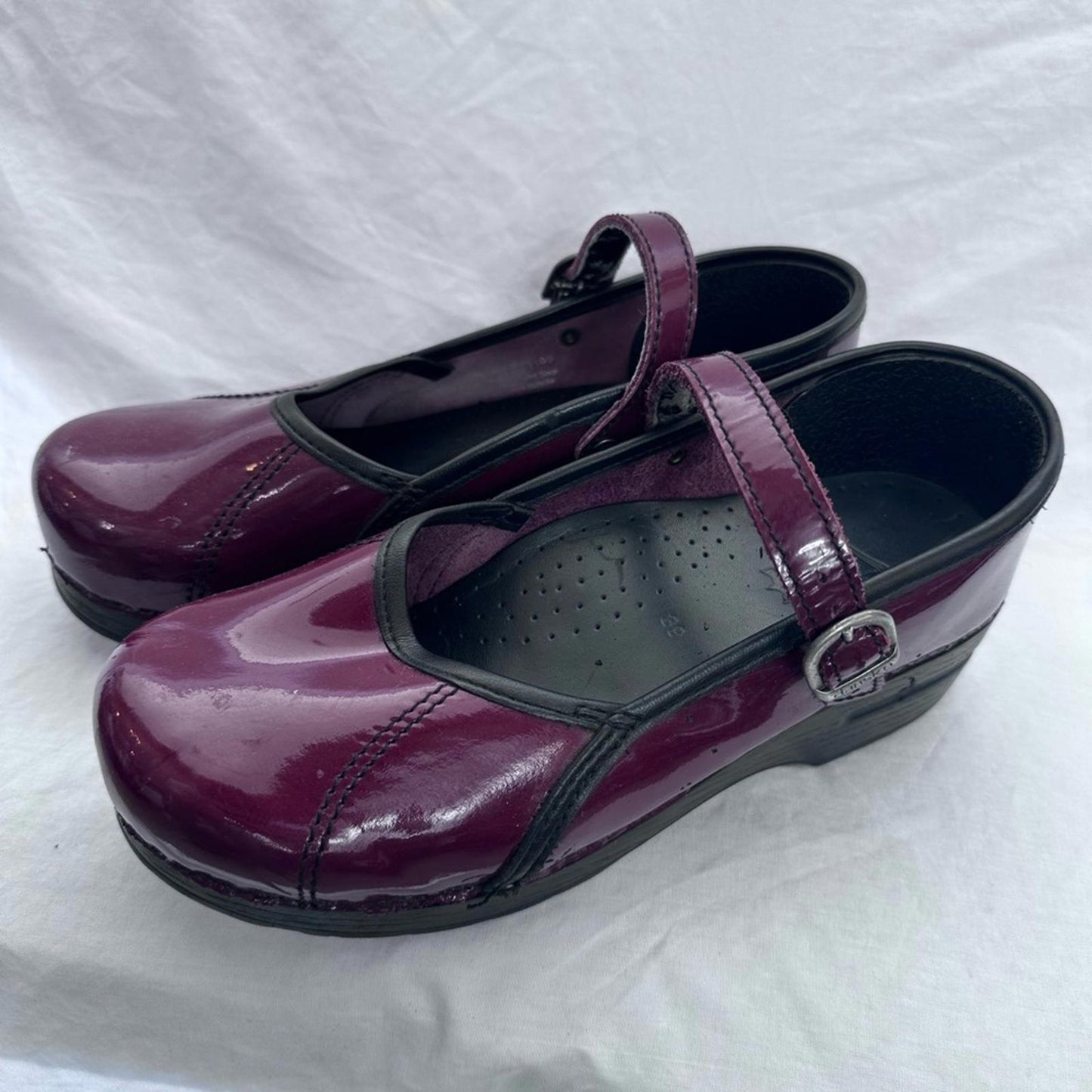 DANSKO, Women's Burgundy Mary Jane Shoes, Sz 39
