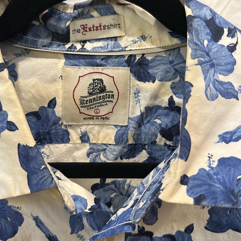 KENNINGTON, California, Men’s Sz L, Estate Shirt, Vintage