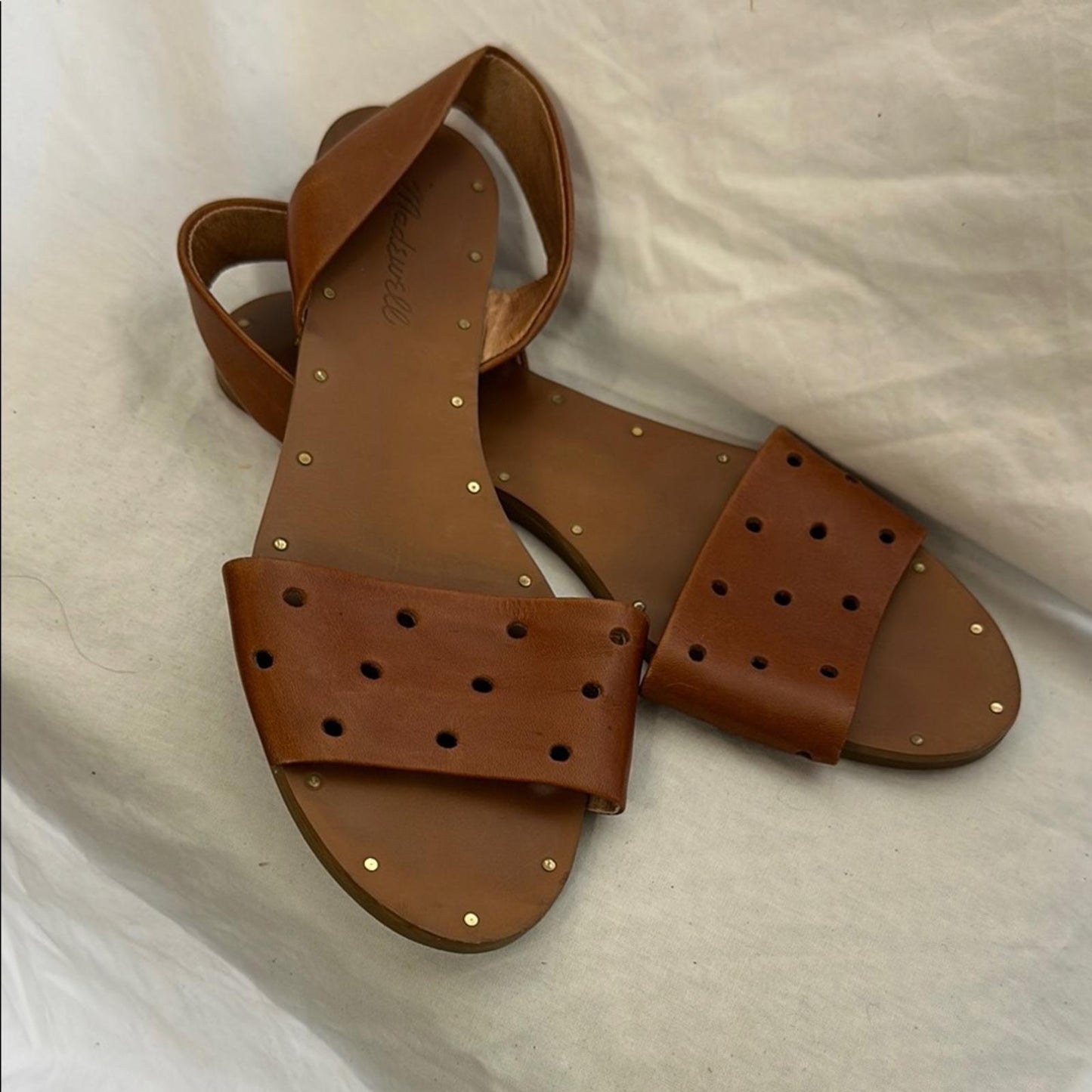 MADEWELL, Brown Leather Sandals, Sz 7.5