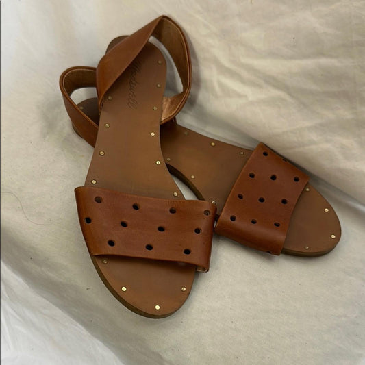 MADEWELL, Brown Leather Sandals, Sz 7.5